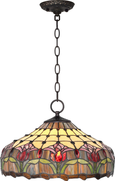 P619-16-160 St. John's Collection 1-Light Tiffany Chandelier