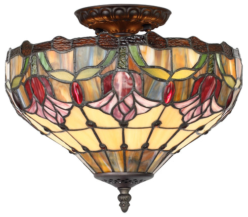 PC619-12-160 St. John's Collection Tiffany Ceiling Light