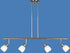 PK318-4-CM 4-Light Pendant Track Light with Glass Shades