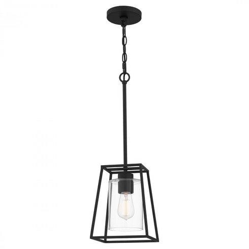 Quoizel 1 Light Prescott Mini Pendant Model: PRC1508MBK