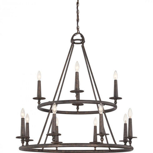 Quoizel 12 Light Voyager Chandelier Model: VYR5012ML