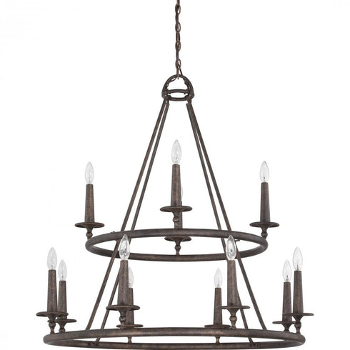 Quoizel 12 Light Voyager Chandelier Model: VYR5012ML