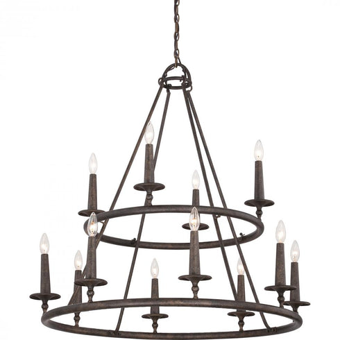 Quoizel 12 Light Voyager Chandelier Model: VYR5012ML