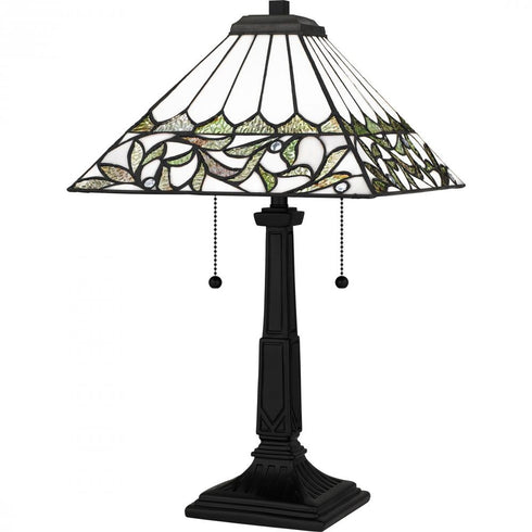 Quoizel 2 Light Tiffany Table Lamp Model: TF16135MBK