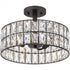 Quoizel 3 Light Coffman Semi Flush Mount Model: QF4046WT