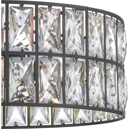Quoizel 3 Light Coffman Semi Flush Mount Model: QF4046WT