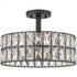 Quoizel 3 Light Coffman Semi Flush Mount Model: QF4046WT