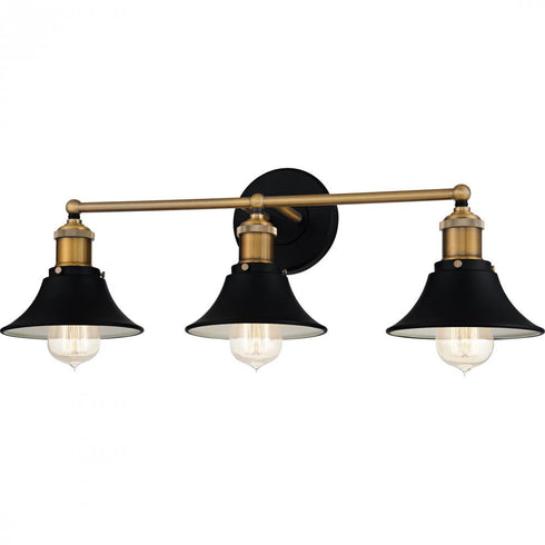 Quoizel 3 Light Trafalgar Bath Light Model: TRF8624MBK