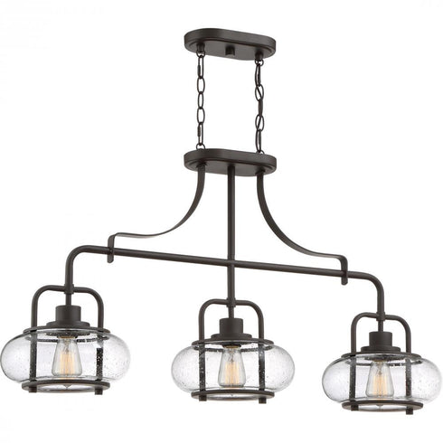Quoizel 3 Light Trilogy Island Chandelier Model: TRG338BN