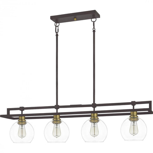 Quoizel 4 Light Dobbs Island Chandelier Model: DBS440OZ