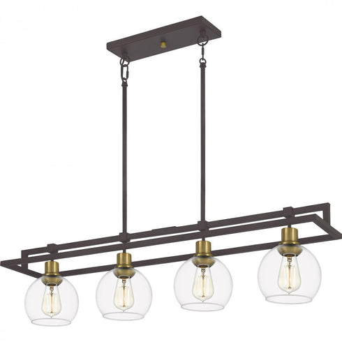 Quoizel 4 Light Dobbs Island Chandelier Model: DBS440OZ