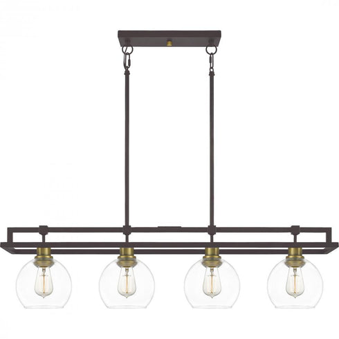 Quoizel 4 Light Dobbs Island Chandelier Model: DBS440OZ