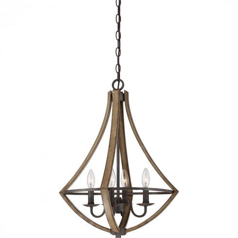 Quoizel 4 Light Shire Pendant Model: SHR2818RK