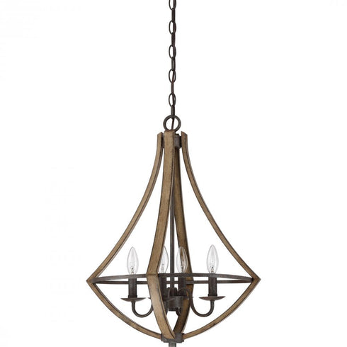 Quoizel 4 Light Shire Pendant Model: SHR2818RK