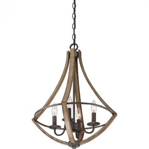 Quoizel 4 Light Shire Pendant Model: SHR2818RK