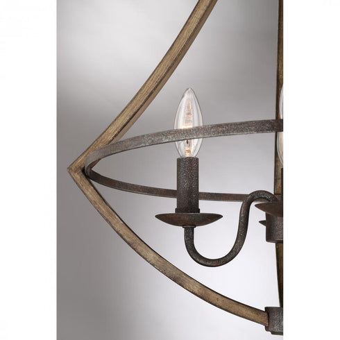 Quoizel 4 Light Shire Pendant Model: SHR2818RK