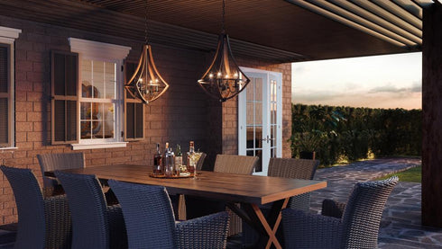 Quoizel 4 Light Shire Pendant Model: SHR2818RK