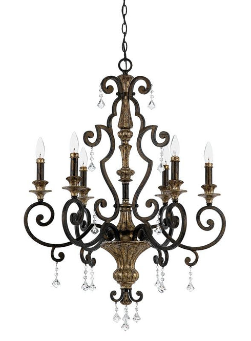 Quoizel 6 Light Marquette Chandelier Model: MQ5006HL