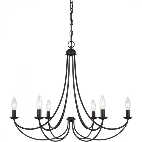 Quoizel 6 Light Mirren Chandelier Model: MRN5006IB