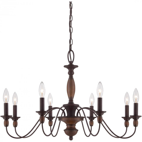 Quoizel 8 Light Holbrook Chandelier Model: HK5008TC