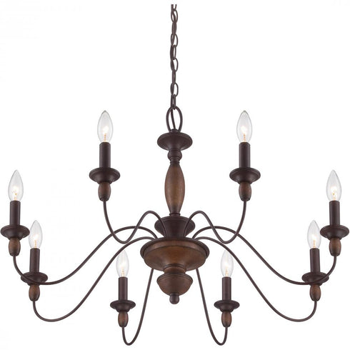 Quoizel 8 Light Holbrook Chandelier Model: HK5008TC