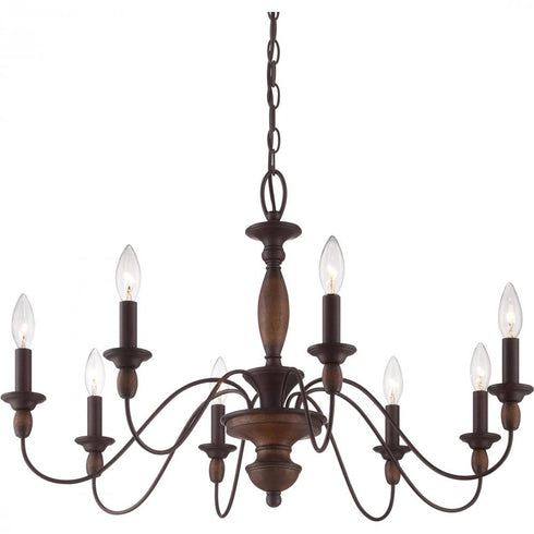 Quoizel 8 Light Holbrook Chandelier Model: HK5008TC