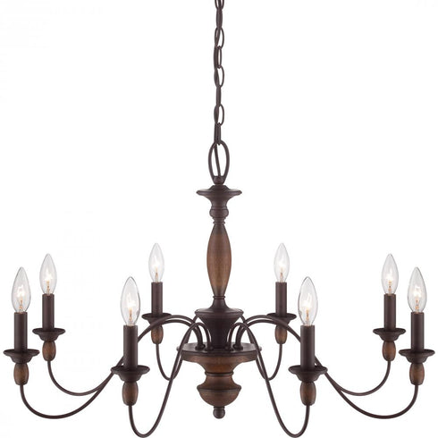Quoizel 8 Light Holbrook Chandelier Model: HK5008TC