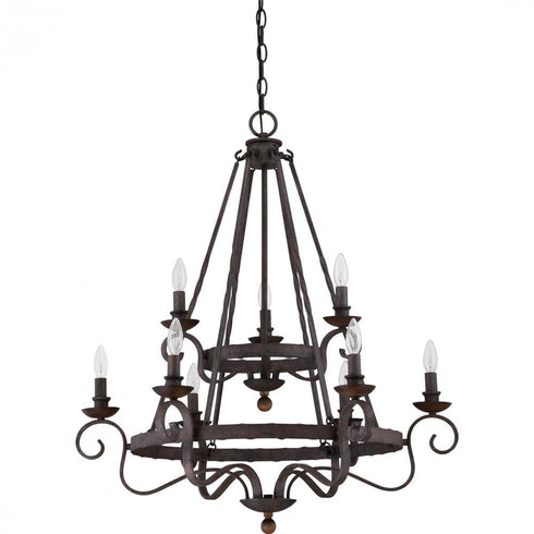 Quoizel 9 Light Noble Chandelier Model: NBE5009RK