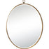 Renwil Azam Round Bevelled Mirror With A Bronze Model: MT2356