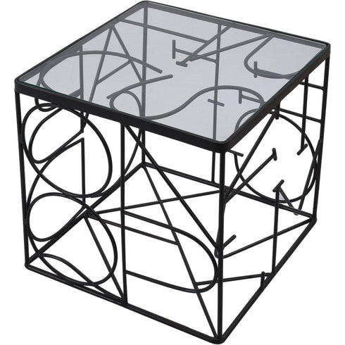 Renwil Fairwether Side Table With Glass Model: TA208