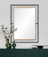 Renwil Gray Rectangle Mirror With A Blackantique Model: MT2244