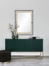 Renwil Gray Rectangle Mirror With A Blackantique Model: MT2244