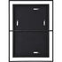 Renwil Gray Rectangle Mirror With A Blackantique Model: MT2244