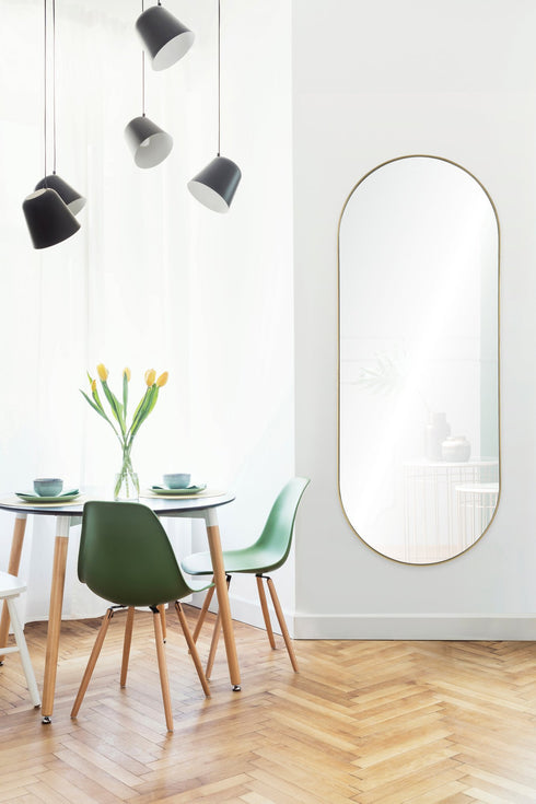 Renwil Marius Oval Mirror With A Gold Frame Model: MT2366