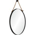 Renwil Parbuckle Oval Mirror With A Matte Black Model: MT2365