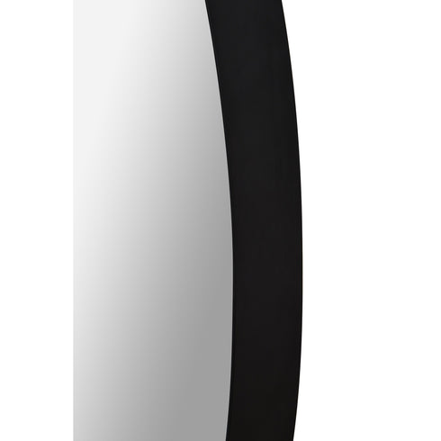 Renwil Parbuckle Oval Mirror With A Matte Black Model: MT2365