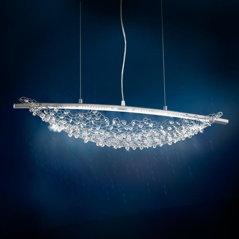 Schonbek Amaca 2 Light Crystal Pendant Model Number: SHK200N-SS1S