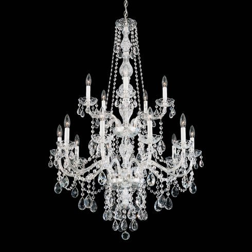 Schonbek Arlington 15 Light Crystal Chandelier Model Number: 1308-40H