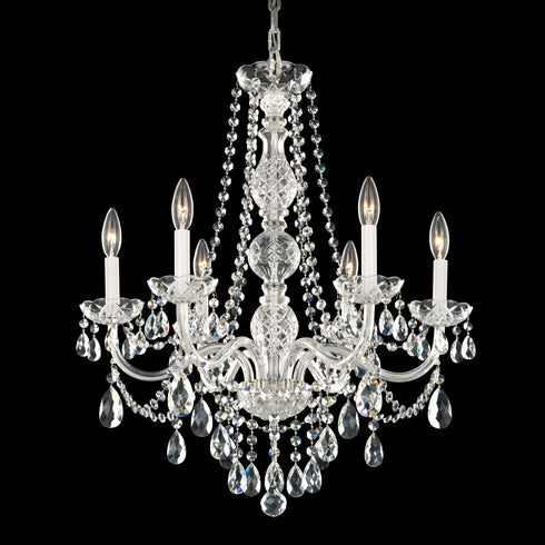 Schonbek Arlington 6 Light Crystal Chandelier Model Number: 1303-40H