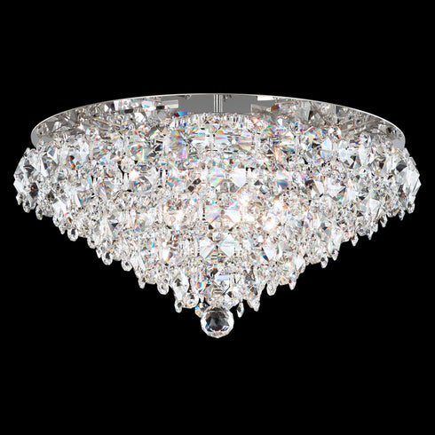 Schonbek Baronet 6 Light Crystal Close to Ceiling Light Model Number: BN1424N-401S