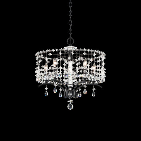 Schonbek Bella Rose 5 Light 110v Chandelier In White Model: TC1018N-06A