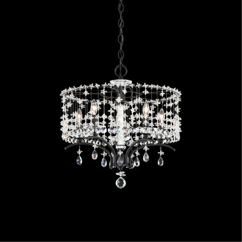 Schonbek Bella Rose 5 Light Crystal Chandelier 18 Inch Model: TC1018N-06H