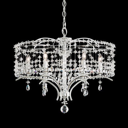 Schonbek Bella Rose 6 Light 110v Chandelier In White Model: TC1024N-06A