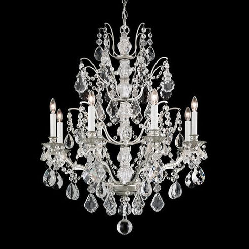Schonbek Bordeaux 8 Light Crystal Chandelier Model Number: 5771-48L