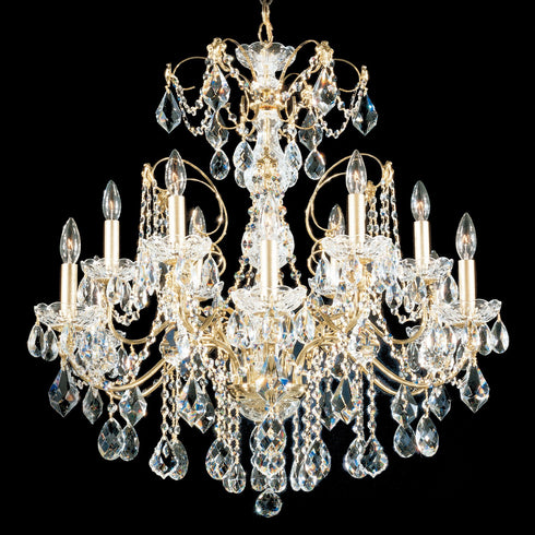 Schonbek Century 12 Light Crystal Chandelier