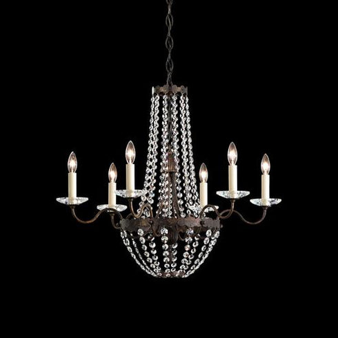 Schonbek Early American 6 Light Crystal Model: ER1016N-06H