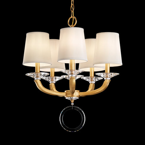 Schonbek Emilea 5 Light Crystal Chandelier
