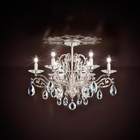 Schonbek Filigrae 6 Light 110v Close To Ceiling In Model: FE7206N-23H