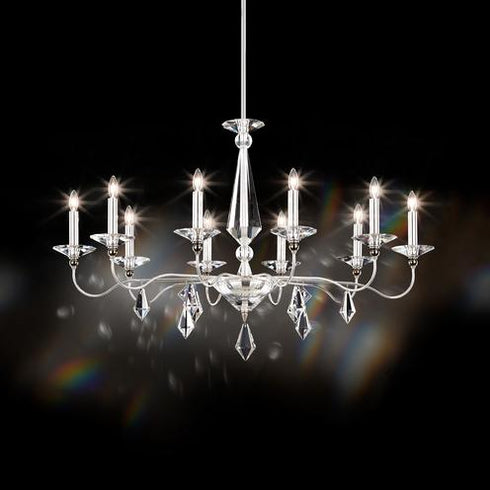 Schonbek Jasmine 10 Light Crystal Chandelier