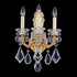 Schonbek La Scala 3 Light Crystal Wall Sconce